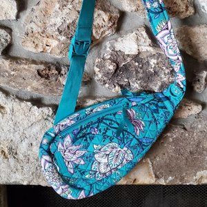 NWT - Vera Bradley Essential Compact Sling Backpack - Peacock Garden